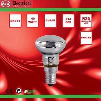 Pack of  5 Lava Reflector Lamp 40W SES R39  (E14)  Clear Bulb   - Image 1 of 2