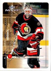 1998 Upper Deck MVP Damian Rhodes #140 Ottawa Senators