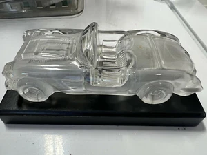 Hofbauer 1959 CORVETTE GLAS KRISTALL Auto Display SUPER! Mit Sockel. - Bild 1 von 4