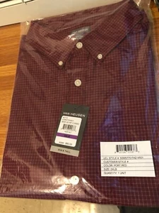 Van Heusen NEW Port Red 2X-Large Big & Tall Short Sleeve Port Red w/tags - Picture 1 of 1