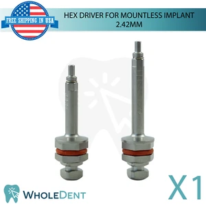 1X Destornillador hexagonal para accesorio sin montaje Herramienta dental de inserción y apriete de 2,42 mm - Imagen 1 de 13