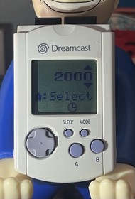Sega Dreamcast VMU HKT-7000 OEM White/Gray Tested