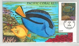 COLLINS HANDPAINTED HAWAII PACIFIC CORAL REEF REGAL & YELLOW TANG FISH - Picture 1 of 1