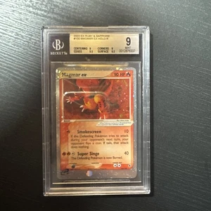 Pokemon 2003 Magmar ex 100/109 Holo Ruby & Sapphire PSA 9 - Picture 1 of 2
