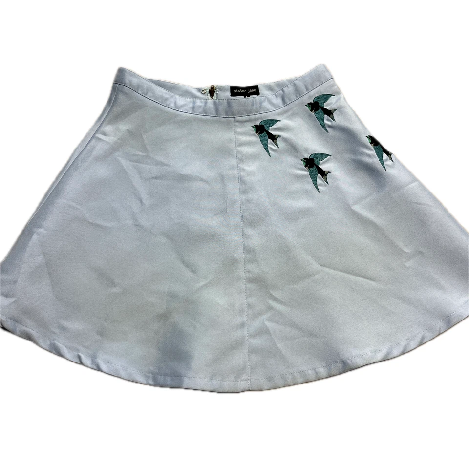 Falda para mujer Sister Jane grande azul horizonte falda corta retro usada en TV Foto 1 de 4