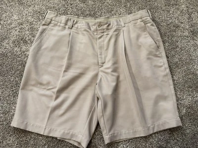 Pantalones Cortos de Golf Nike Hombres 42 Caqui Tour Rendimiento Plisados Atléticos Preppy Papá Playa Foto 1 de 4