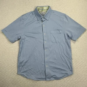 Tommy Bahama San Lucio Stretch Button Shirt Men's Size Medium Island Zone Blue - Picture 1 of 9