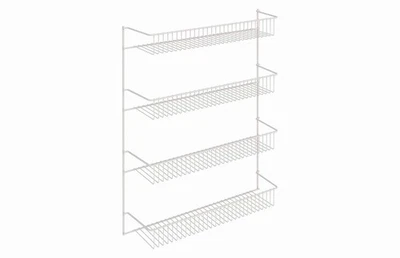 8033 Estante de pared de 4 niveles, 18 pulgadas de ancho, blanco Foto 1 de 4