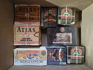 Wholesale Lot 1,000s Vtg USA Postcard Tin Can Label Beer Soda Junk Journal ++ - Picture 1 of 15