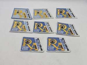 80s Lot Of 8 Patch Ketle Moraine Regional Chicago Region Vintage  - Foto 1 di 12