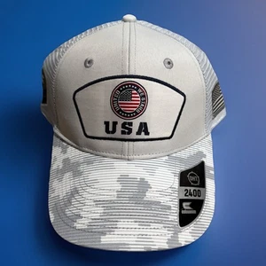USA Operation Hat Trick Trucker Mesh Adjustable Cap Hat American Flag - Picture 1 of 14