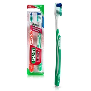 Super Tip Toothbrush, Soft Bristle Toothbrush for Adults with Tongue Cleaner,... - Picture 1 of 4
