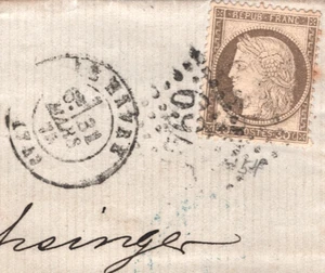 FRANCE Classic Cover CERES 30c Le Havre 1875 SWITZERLAND Zurich {samwells}WZ38 - Picture 1 of 16