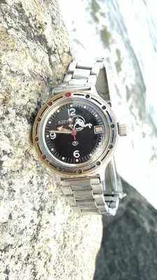 Mechanical Watch USSR Vostok Amphibian Diver, automatic winding. - Image 1 of 4
