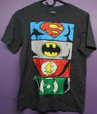 Camiseta de la Liga de la Justicia para Niños XL 8 Superman Batman Flash Green Lantern Tee Foto 1 de 3