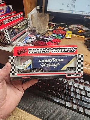 Vintage Matchbox Super Star Transporters Goodyear Racing Kenworth 1989 CY109 - Image 1 of 4