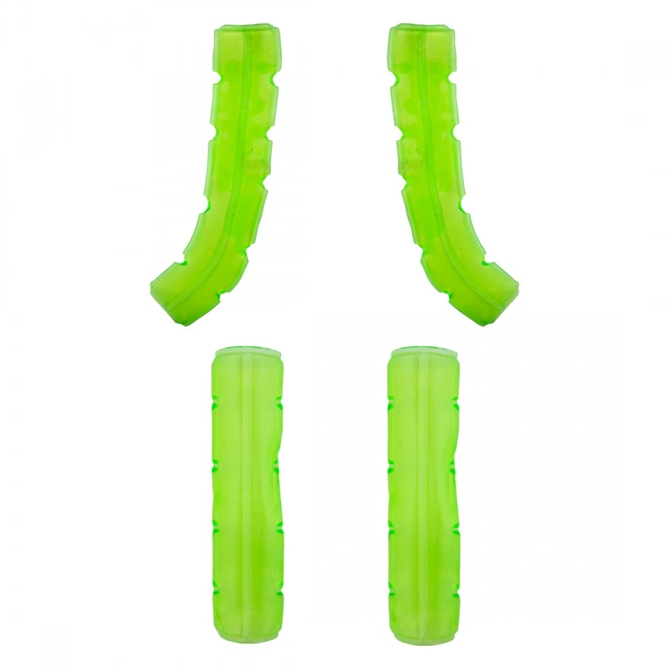 Origin8 Green Gelly Handlebar Gel Pads - Vibration-Absorbing, Reusable Comfort - Image 1 of 1