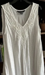 Weißes Strandkleid Einheitsgröße bestickt - Bild 1 von 13