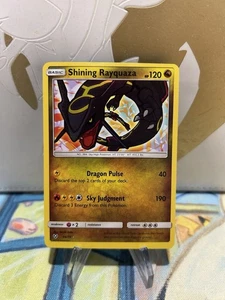 Shining Rayquaza 56/73 Pokemon Shining Legends Sun & Moon Ultra Rare Card NM - Picture 1 of 2
