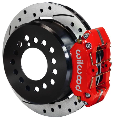 KIT FRENO DISCO WILWOOD, PB TRASERO,71-74 AMC JABALINA,AMX,11" PERFORADO, PINZAS ROJAS Foto 1 de 3