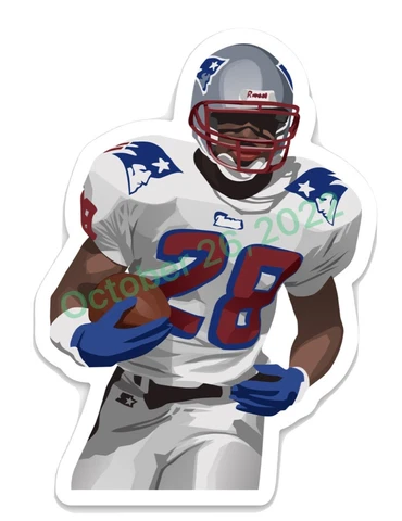 Curtis Martin (MAGNET) - New England Patriots NFL Man Cave Hardhat Cover