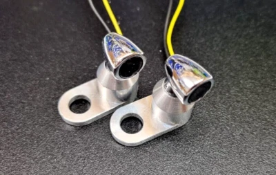 JS-Parts - Blinkerhalter - mit Blinker - Lenkerarmatur  - E-geprüft - silber - Bild 1 von 4