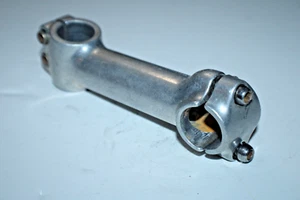 Vintage 90's Bike Stem 1" Threadless 130mm 15º Rise 25.4mm Silver USA Shipper :) - Picture 1 of 6