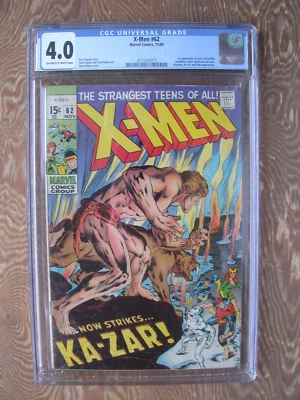 X-Men   #62   CGC 4.0   Neal Adams cover/art    Ka-Zar appears - Image 1 of 2