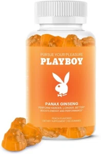 (Clearance) Playboy Ginseng Gummies - Perform Better - Peach 60ct (Exp. 05/2025) - Picture 1 of 7