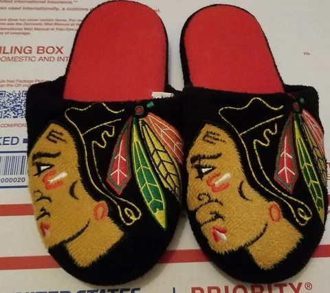 Forever Collectibles NHL Child's Mascot Slippers EUC Cover