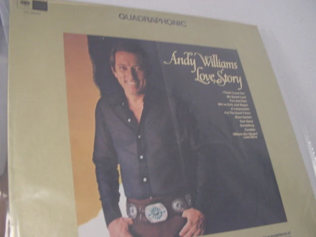 ANDY WILLIAMS ORIGINAL 1971 QUADRAPHONIC LOVE STORY OUT OF PRINT COLUMBIA LP - Image 1 of 1