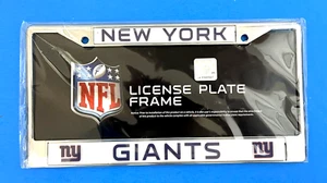 New York Giants ~ NFL Official ~ Metal License Plate Frame ~ FC1404 ~ New - Picture 1 of 7