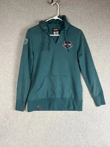 Sudadera con capucha para mujer Harley-Davidson pequeña verde Pullover Gengras Hartford Ct - Imagen 1 de 9