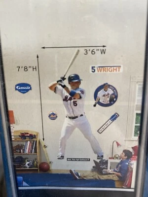 David Wright Fathead-Life Size Original Packaging. - Image 1 of 2