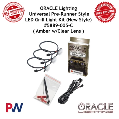 Oracle Lighting Universal Pre-Runner Style LED Grill Light Kit Amber #5889-005-C - Image 1 of 4