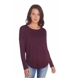 Top de mujer Buffalo David Bitton manga acanalada borgoña 1 - Imagen 1 de 6