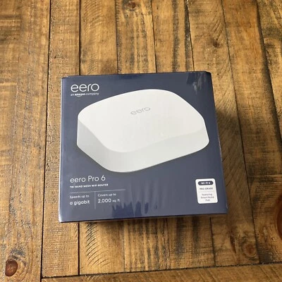 Amazon eero Pro 6 tri-band mesh Wi-Fi 6 router w/built-in Zigbee smart #K010001 - Image 1 of 3
