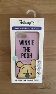Disney Winnie The Pooh Light Pink Phone Case iPhone 6/7/8 Plus Primark - Picture 1 of 4