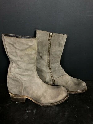 Botas femininas de couro camurça SHOTO tamanho 37 UE 6 EUA - Imagem 1 de 4