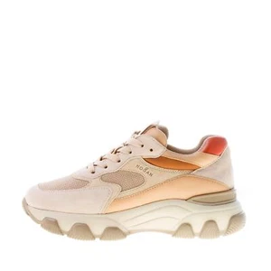 HOGAN scarpe donna Sneaker Hyperactive camoscio tessuto beige HXW5400DG60S9V0ES3 - Imagen 1 de 7