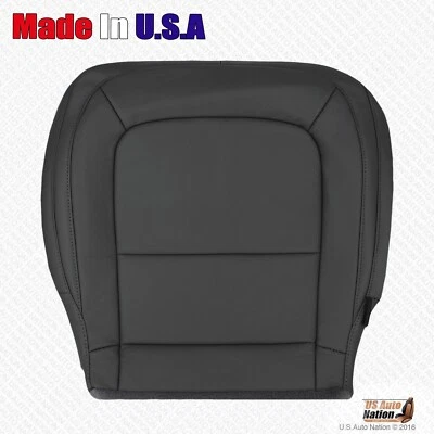 GMC Canyon 2017 2018 parte inferior del lado del conductor cubierta de asiento de cuero negro azabache Foto 1 de 4