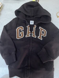 Gapkids XS Zip Up Hoodie Brown (boys 4-5) EUC - Picture 1 of 6