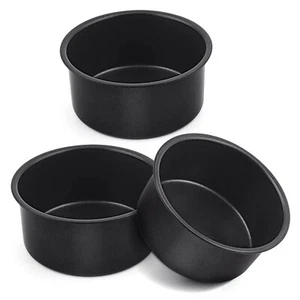 4 Inch Cake Pan Set of 3, Nonstick Stainless Steel Mini Round Cake Pans Tin, Sma - Picture 1 of 7
