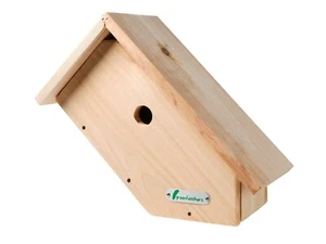 Handmade Larch Wooden Side View Bird Box - Picture 1 of 3