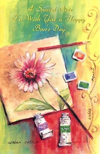Happy BOSS'S DAY Card FOR BOSS, Heartfelt Recognition by Popular Greetings +✉ - Picture 1 of 5