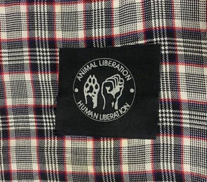 Animal Liberation DIY Patch- Punk Crust Black Flag Off Leftover Crack Oi - Picture 1 of 1