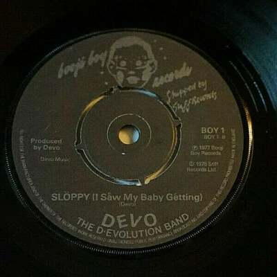 Devo Satisfaction Sloppy II 1978 7" Single Record Uk Import Vg++/Nm- To Nm Oop - Image 1 of 4