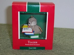 Punze "Lehrer" Ornament 1989, Punze Andenken, QX412-5 - Bild 1 von 5