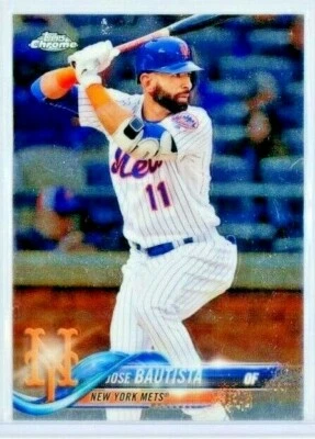 2018 Topps Chrome Update #HMT51 Jose Bautista - New York Mets - MINT - Image 1 of 2