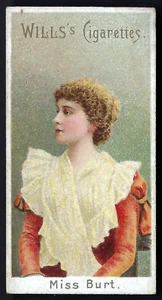 WILLS - ACTRESSES (GREY, NO INSET) - MISS BURT - Picture 1 of 2